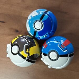 Set of Three Poké Balls
